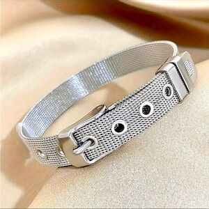 NEW Unique Stainless Steel Belt Bracelet